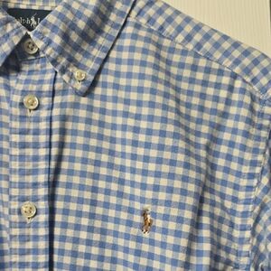 Ralph Lauren Light Blue Gingham Men's Shirt